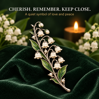 Lily Of The Valley ✨ Timeless Vintage Brooch 💛 Pure Elegance Never Fades
