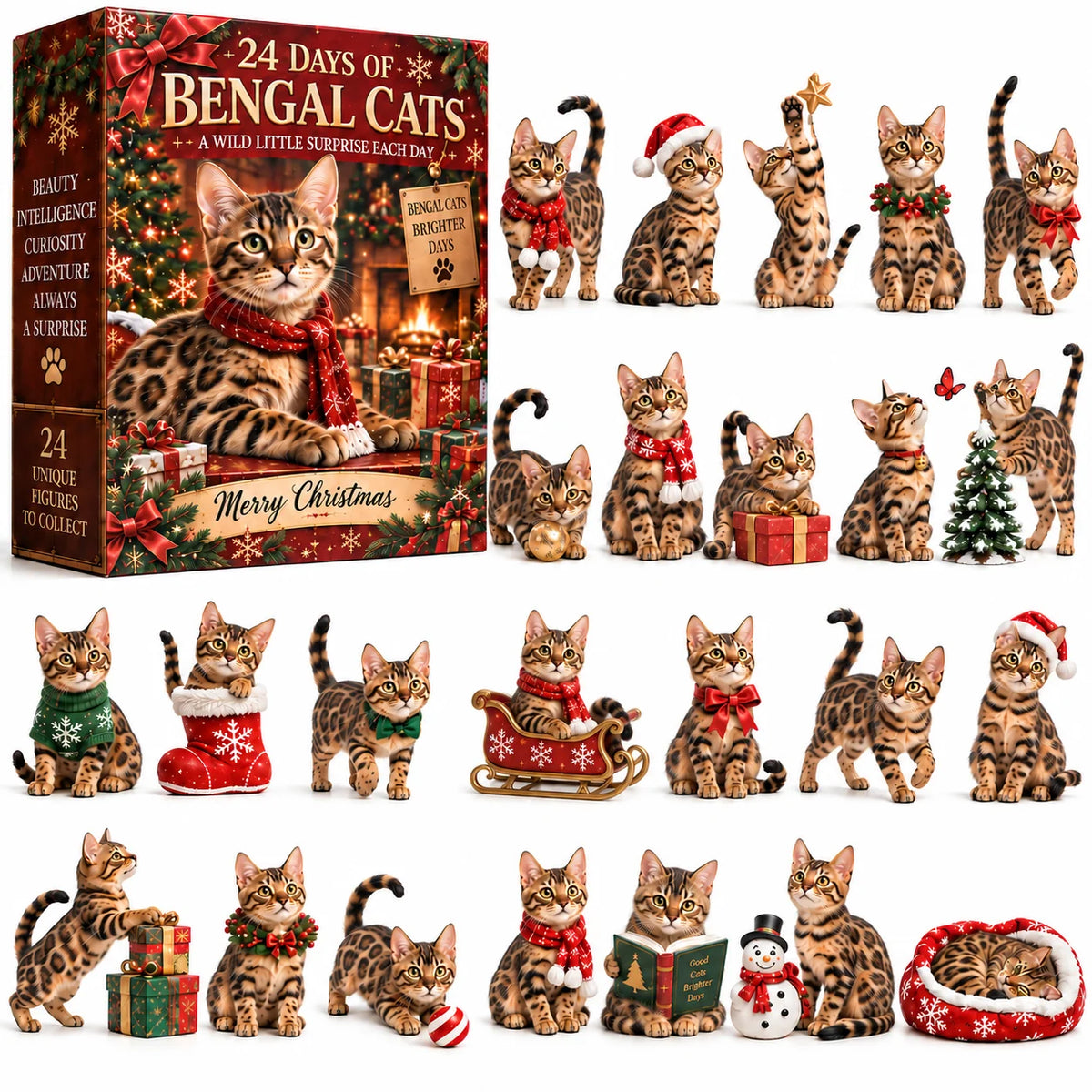 24 Days Of Bengal Cats – A Wild Little Christmas Collection 🐆🎄