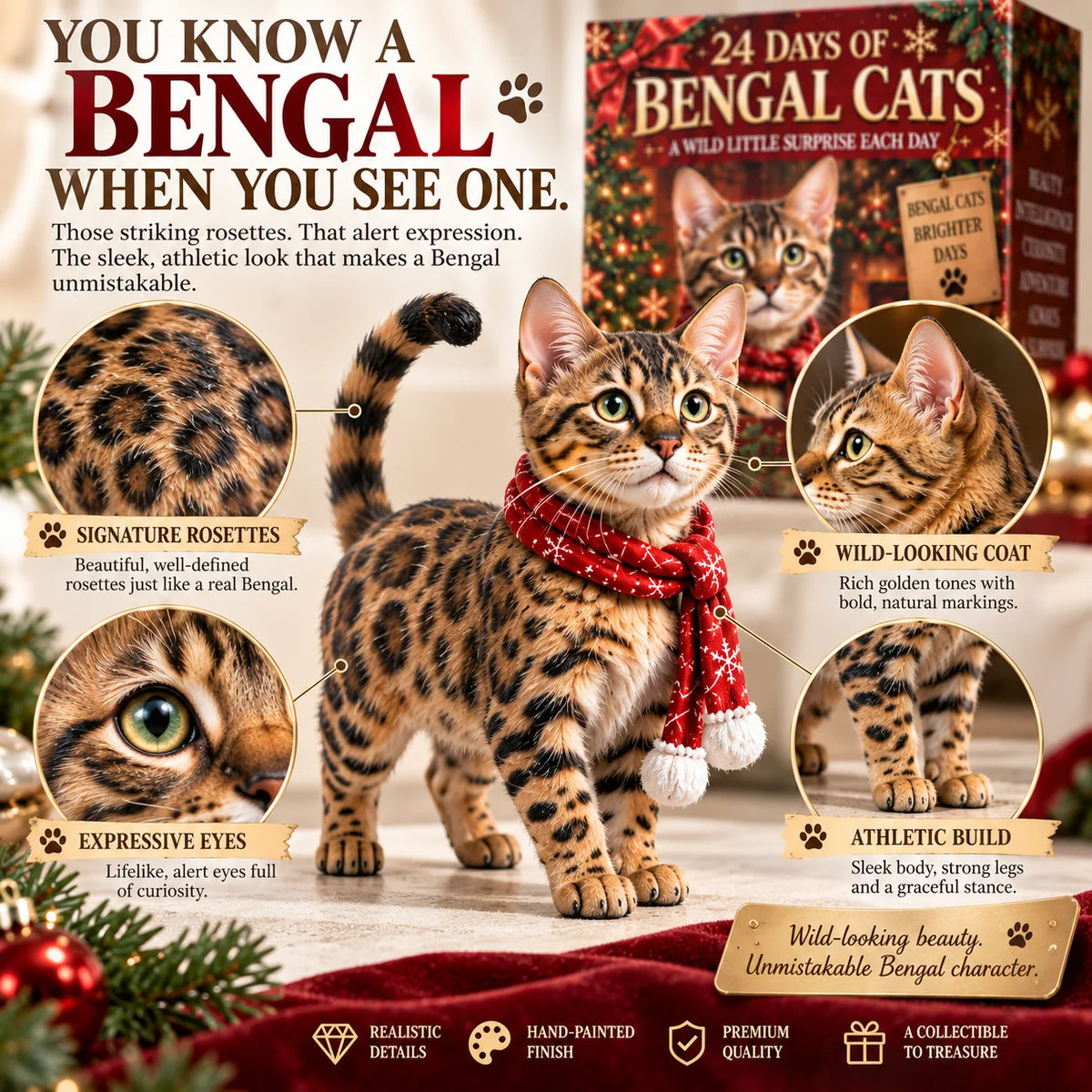 24 Days Of Bengal Cats – A Wild Little Christmas Collection 🐆🎄