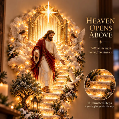 ✨ Last Day – 49% Off!✨ Jesus Light Of Heaven Christmas Wall Hanging✝️