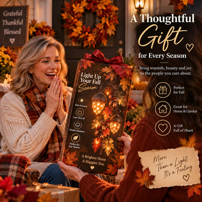 🔥 Last Day 48% Off-🍁 Autumn Acorn Glow™ – Solar Double Acorn Garden Stake Light