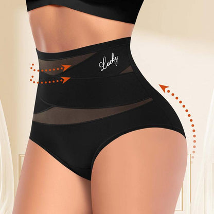 🌸 Last Day Special Price £9.99 ! 🔥Plus-Size High-Waist Cross Tummy Control Panties