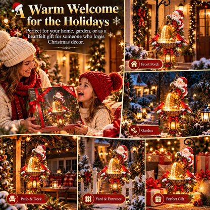 🔥Last Day 49% OFF-🎄 Santa’s Magical Light Pour – Cardinal Christmas Hanging Garden Lantern