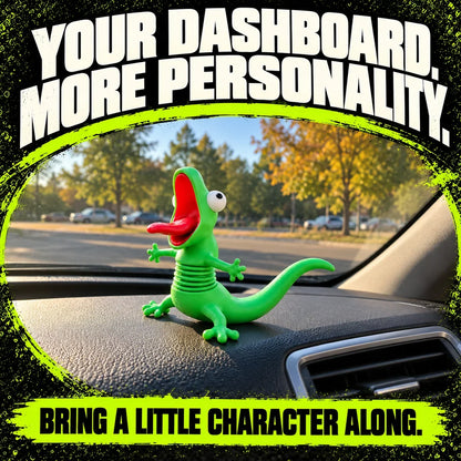 🦎🏍Wobbly Riding Buddy – Car & Motorcycle Decor