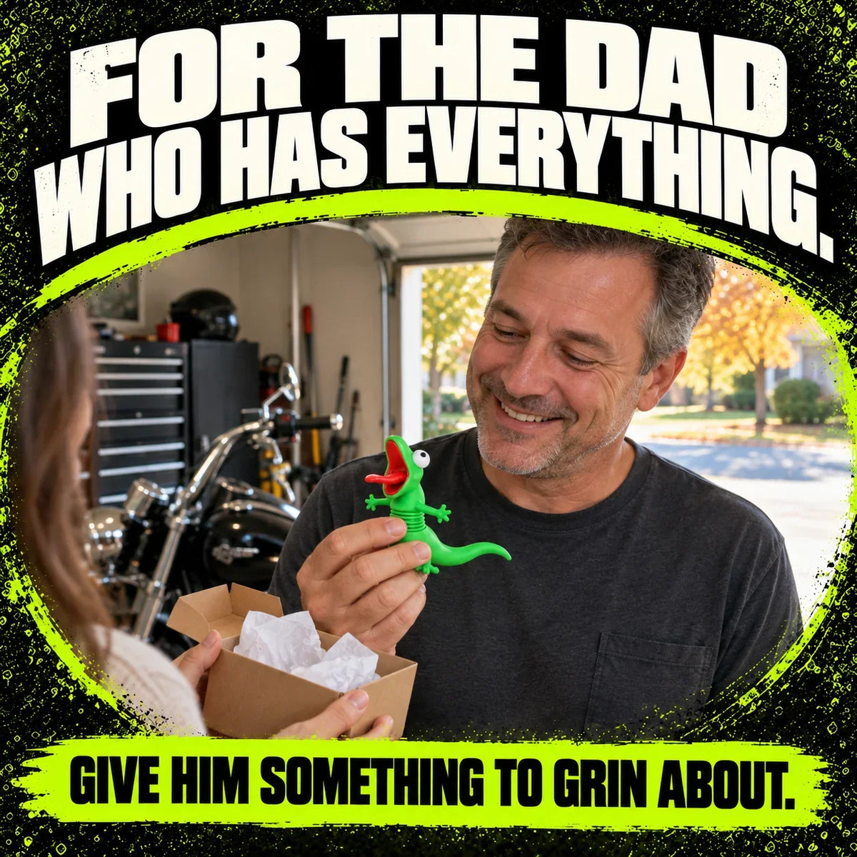 🦎🏍Wobbly Riding Buddy – Car & Motorcycle Decor
