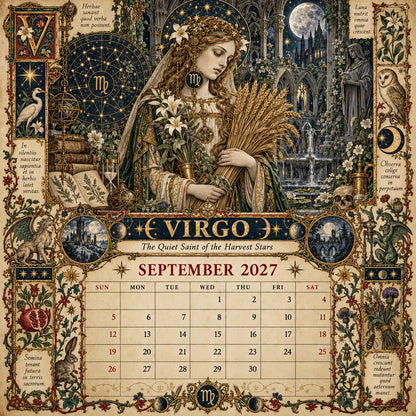 2027 Zodiac Grimoire Calendar™ | 12 Signs, 12 Forbidden Chapters