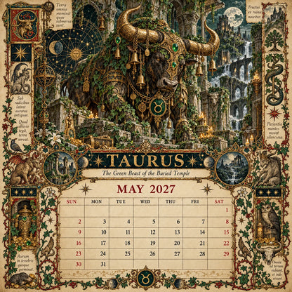 2027 Zodiac Grimoire Calendar™ | 12 Signs, 12 Forbidden Chapters