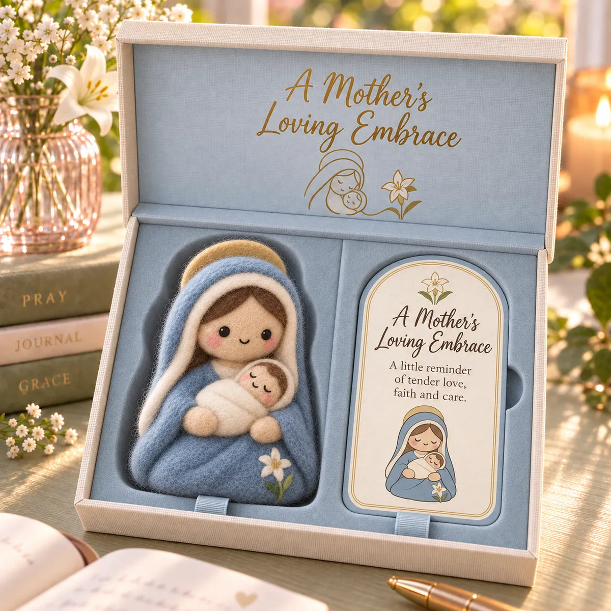 ⏳ Last Day 48% Off – ✝️ Faith-inspired Felt Keepsake Gift Set | 6 Meaningful Designs With Matching Message Card & Gift Box 🎁