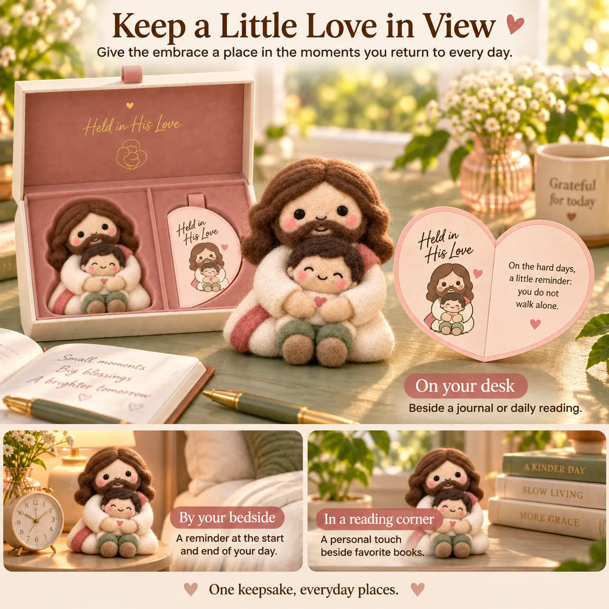⏳ Last Day 48% Off – ✝️ Faith-inspired Felt Keepsake Gift Set | 6 Meaningful Designs With Matching Message Card & Gift Box 🎁