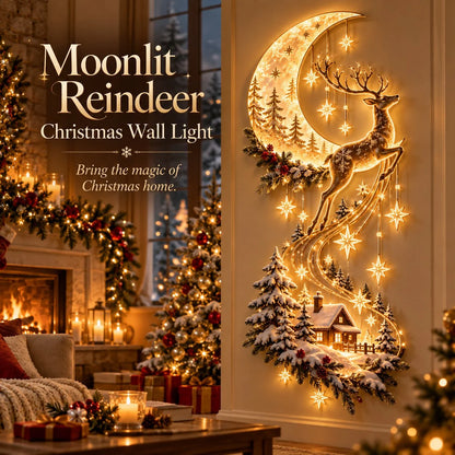 Reindeer Under the Starry Sky – Cozy Christmas Cabin