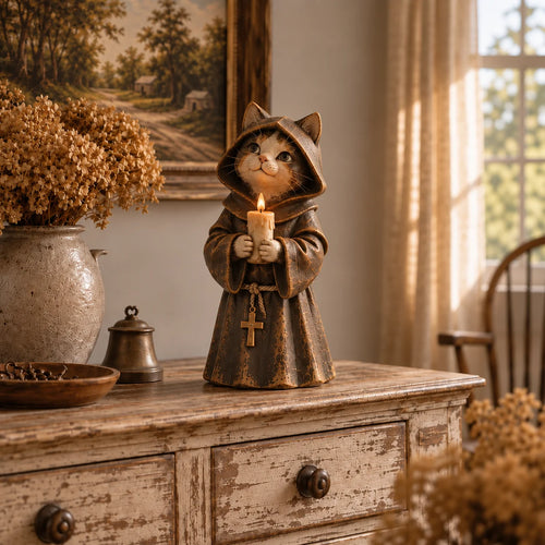 🔥last Day 48% Off - 🐈 Medieval Cat Court — Whimsical Vintage Cat Figurines