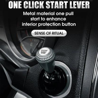 🚗🕹️Rocker-Lever Start-Button Trim | Add a Mechanical-Style Look to Your Car's Interior🔩