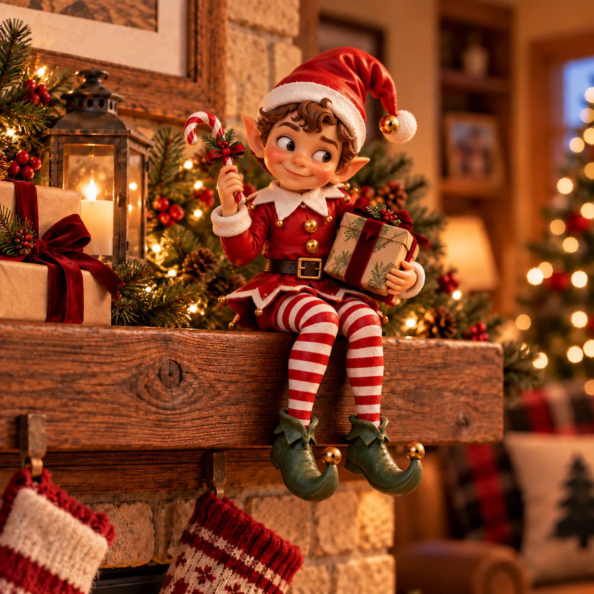 🔥 FINAL DAY - 49% OFF ENDS TONIGHT!Christmas Scout Elf Tradition Figurines – 3 Holiday Mission Shelf Sitters