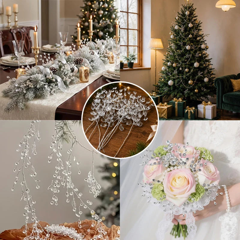 🎄 Transparent Crystal Branch Christmas Tree Ornament