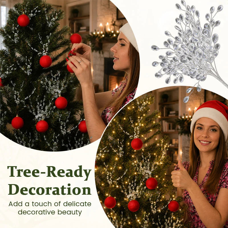 🎄 Transparent Crystal Branch Christmas Tree Ornament