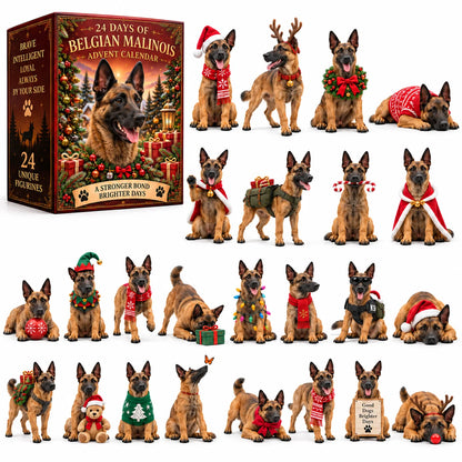 🎄 Belgian Malinois Advent Calendar – 24 Days of Dog Lover Joy