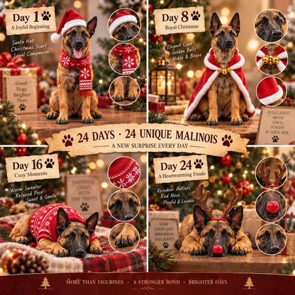 🎄 Belgian Malinois Advent Calendar – 24 Days of Dog Lover Joy