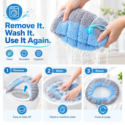 🚽lightweight Washable Soft Toilet Seat Cushion