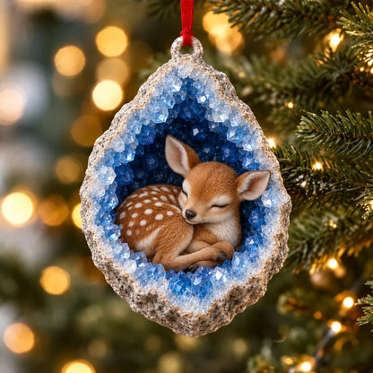 🎄3D Woodland Creature Geode Christmas Ornaments・10 Design