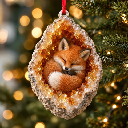 🎄3D Woodland Creature Geode Christmas Ornaments・10 Design