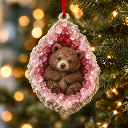 🎄3D Woodland Creature Geode Christmas Ornaments・10 Design