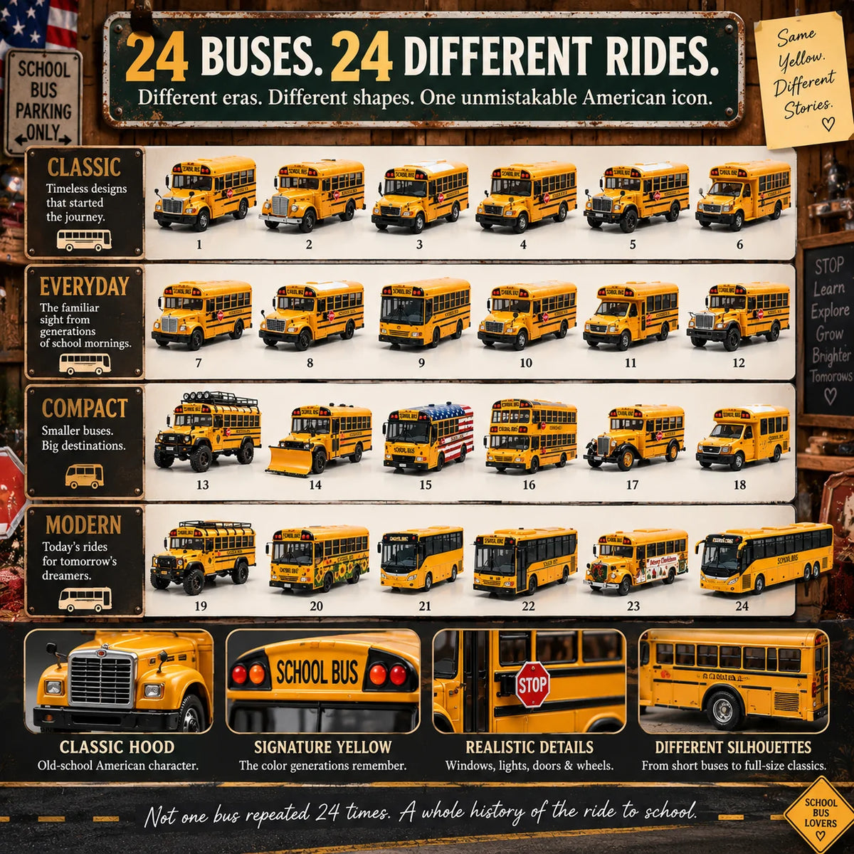 🚌🎄24 Rides To Christmas – American School Bus Collector’s Edition