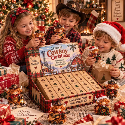 🐮🎄24 Days of Cowboy Christmas – Highland Cow Advent Calendar