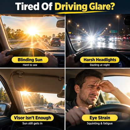 Sun Visor Extension Car Windscreen Sun Protection Anti-Glare Blend