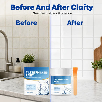 White Tile Refinishing Paint with Brush