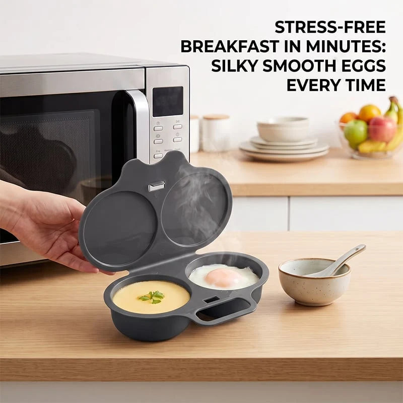 ⚡ Microwave Egg Poacher – Perfect Eggs in Minutes