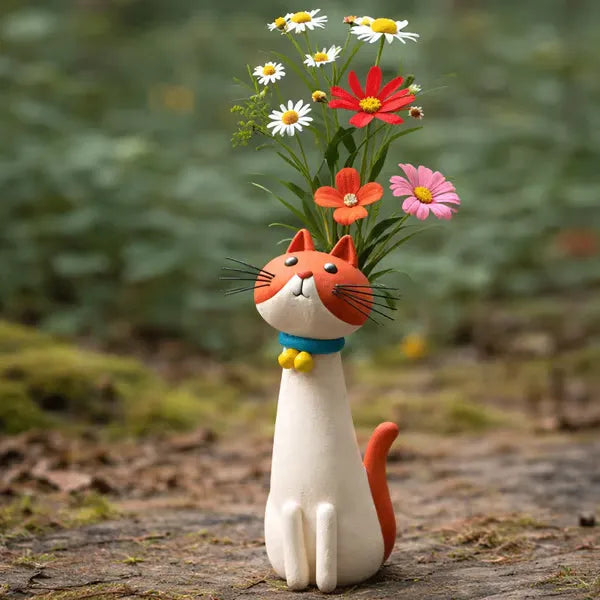 Quirky Cat Vase