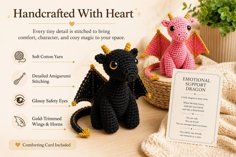 🐲💕emotional Support Dragon Pocket Buddy