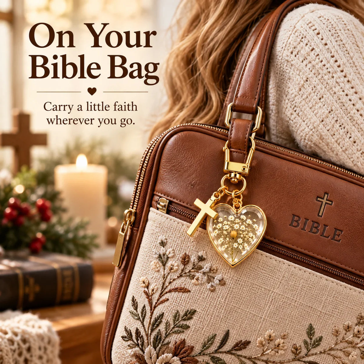 ⏳ Last Day 48% OFF –✝️ Mustard Seed Faith Keychain — Keep Believing