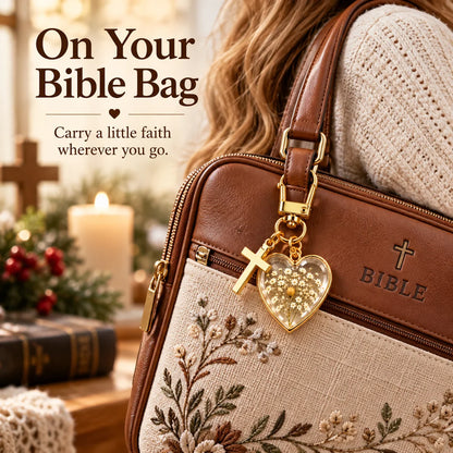 ⏳ Last Day 48% OFF –✝️ Mustard Seed Faith Keychain — Keep Believing