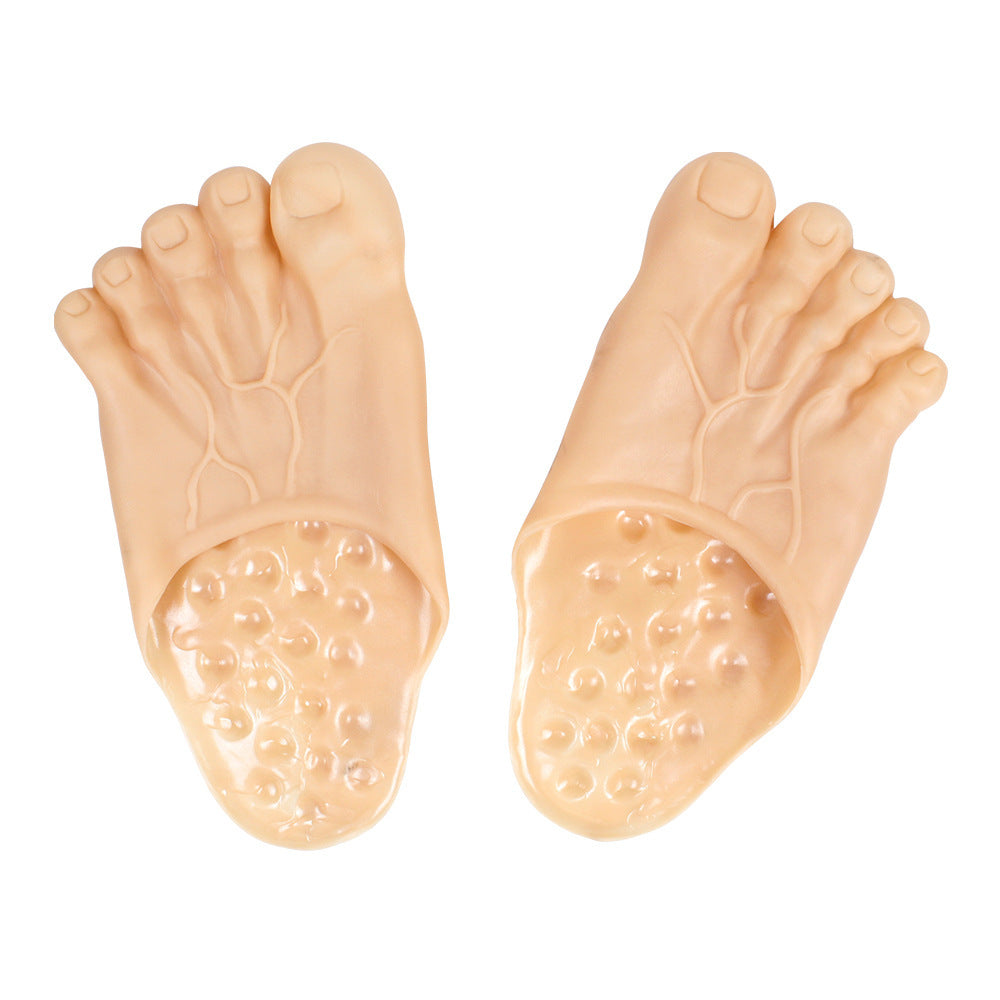 😂 Bigfoot Funny Feet Slippers – Realistic Oversized Novelty House Shoes