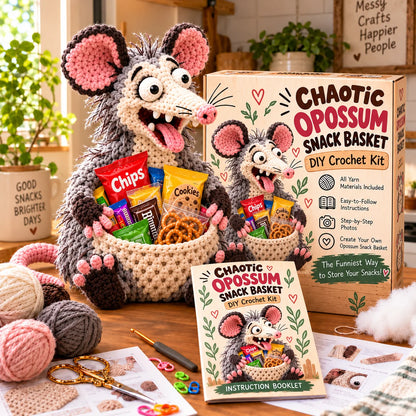 ⭐😂 Snack Attack Squad™ – Diy Crochet Funny Animal Snack Basket Collection