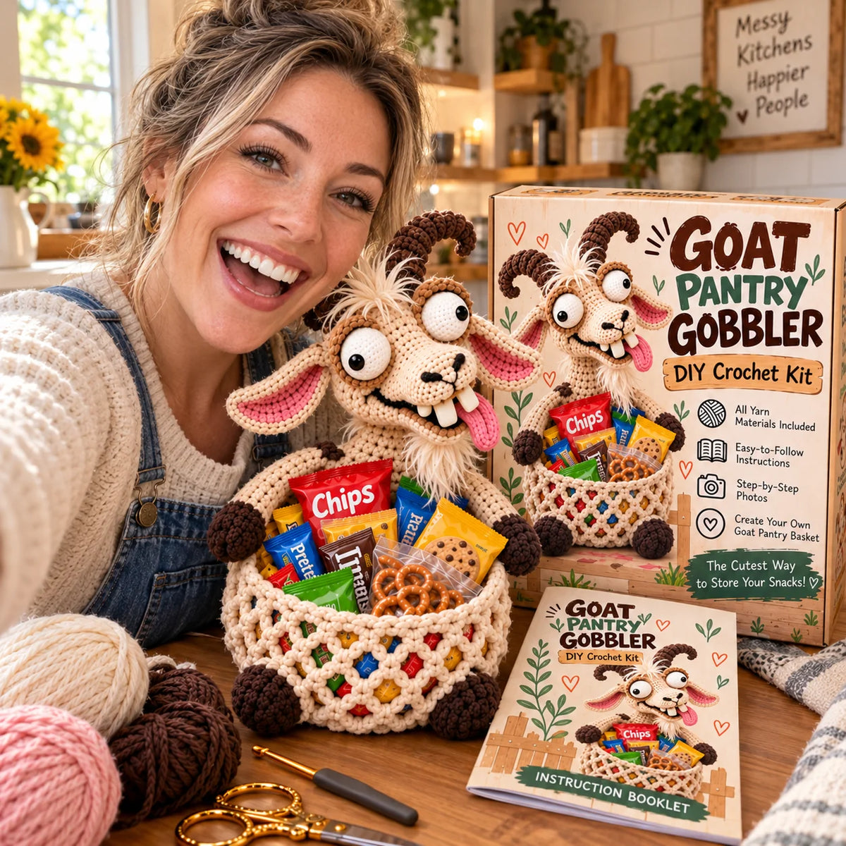 😂 Snack Attack Squad™ – Diy Crochet Funny Animal Snack Basket Collection
