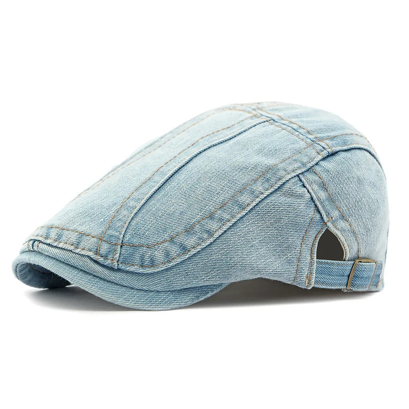 🎉 This Week's Special Sales - 47% Off ✨🧢 Unisex Denim Newsboy Cap | Vintage Classic Style, Adjustable Comfort Fit For Everyday Wear
