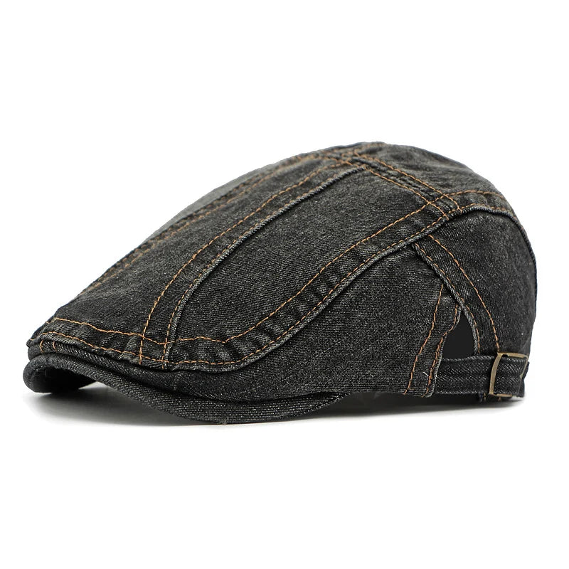 🎉 This Week's Special Sales - 47% Off ✨🧢 Unisex Denim Newsboy Cap | Vintage Classic Style, Adjustable Comfort Fit For Everyday Wear