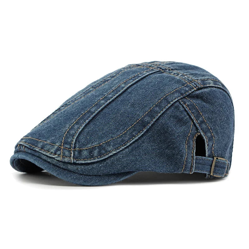 🎉 This Week's Special Sales - 47% Off ✨🧢 Unisex Denim Newsboy Cap | Vintage Classic Style, Adjustable Comfort Fit For Everyday Wear