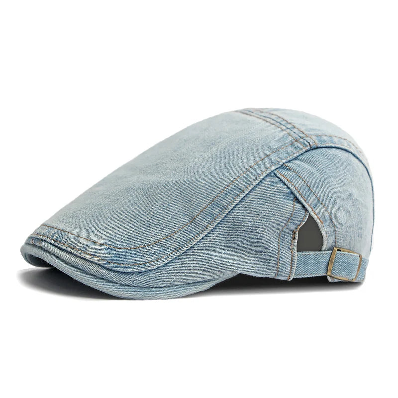 🎉 This Week's Special Sales - 47% Off ✨🧢 Unisex Denim Newsboy Cap | Vintage Classic Style, Adjustable Comfort Fit For Everyday Wear