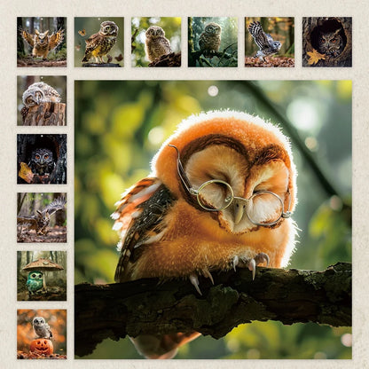 🦉 2027 Whispering Woods Owl Wall Calendar, Spiral Planner With Notes
