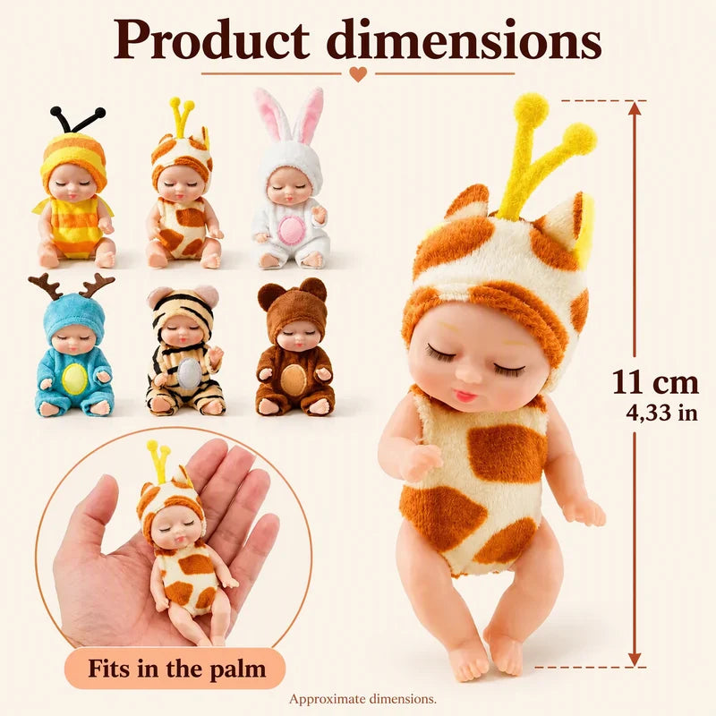 🍼 Mini Baby Dolls In Animal Outfits