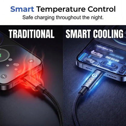 Charge Any Device Instantly! No-overcharge 100w Braided Cable
