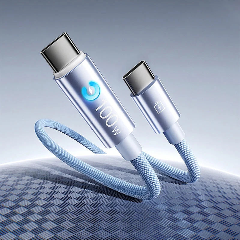 Charge Any Device Instantly! No-overcharge 100w Braided Cable