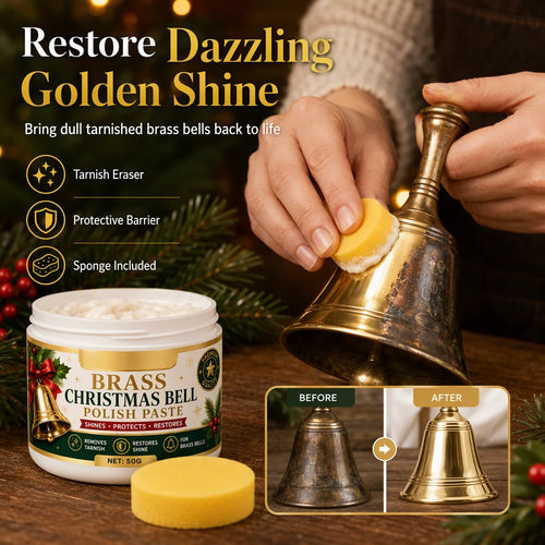 📢 47% Off! Brass & Copper Polish Cream – Removes Tarnish & Restores Shine To Bells & Home Decor ✨⭐