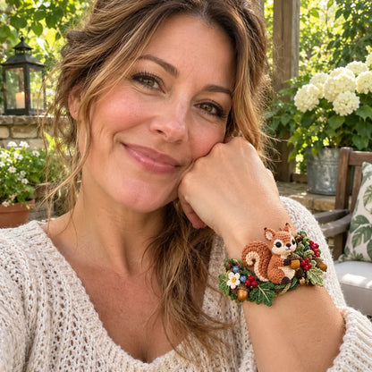 🌿 Woodland Wrist Friends – Handmade 3d Crochet Animal Bracelet Collection🧶