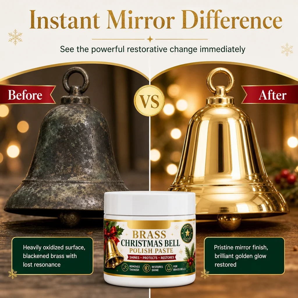 📢 47% Off! Brass & Copper Polish Cream – Removes Tarnish & Restores Shine To Bells & Home Decor ✨⭐