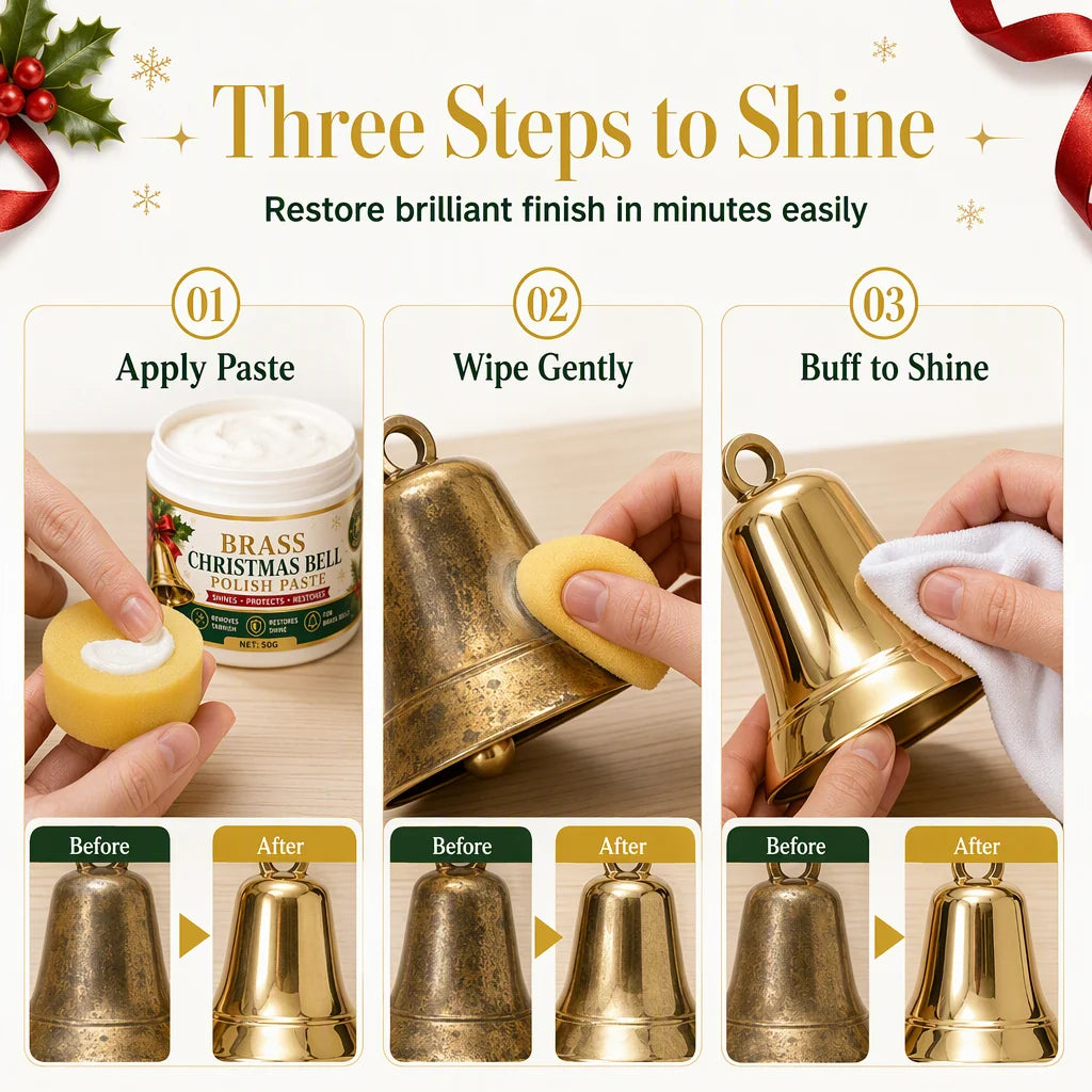 📢 47% Off! Brass & Copper Polish Cream – Removes Tarnish & Restores Shine To Bells & Home Decor ✨⭐