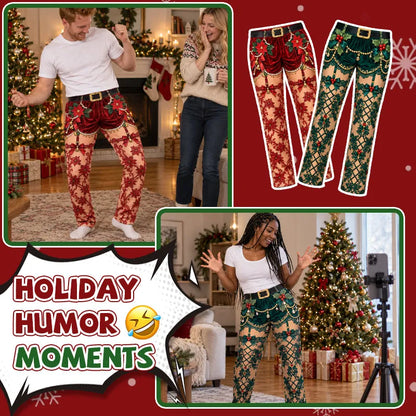 Funny Christmas Illusion Pants
